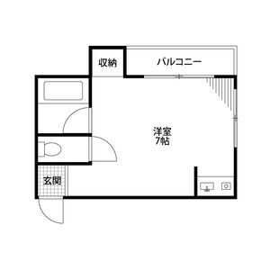 ワンルーム 間取り図