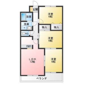 3LDK 間取り図