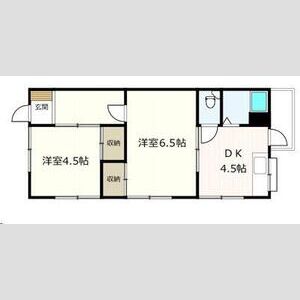 2DK 間取り図