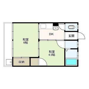 2DK 間取り図