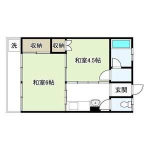 2DK 間取り図