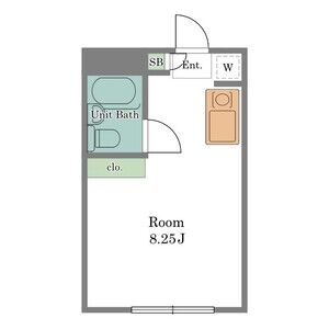 ワンルーム 間取り図