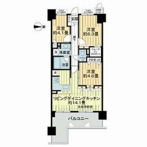 3LDK 間取り図