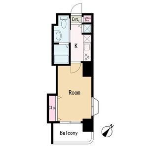 1K 間取り図