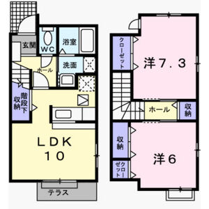 2LDK 間取り図