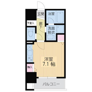 ワンルーム 間取り図