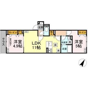 2LDK 間取り図