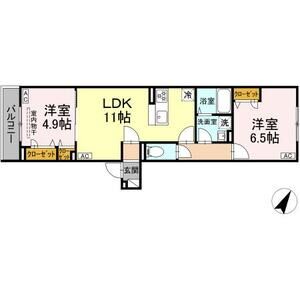 2LDK 間取り図