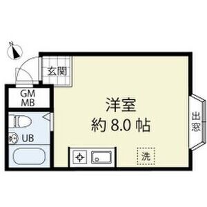 ワンルーム 間取り図