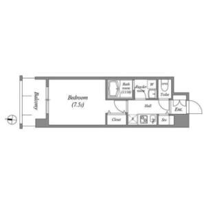 ワンルーム 間取り図