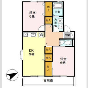 2DK 間取り図