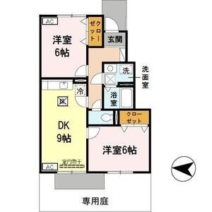 2DK 間取り図