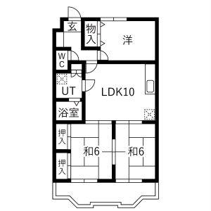 3LDK 間取り図