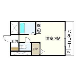 ワンルーム 間取り図