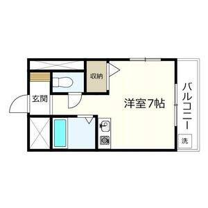 ワンルーム 間取り図