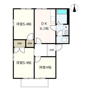 3DK 間取り図