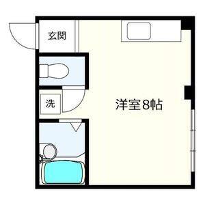 ワンルーム 間取り図