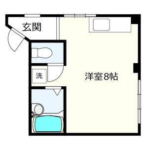 ワンルーム 間取り図