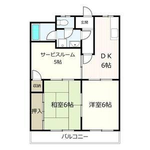 2DK 間取り図