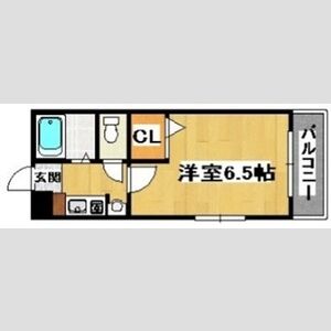 1K 間取り図