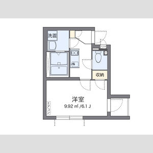 1K 間取り図
