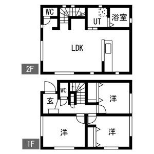 3LDK 間取り図