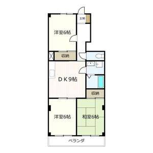 3DK 間取り図