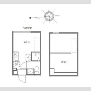 ワンルーム 間取り図