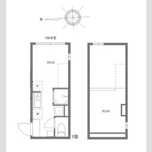 ワンルーム 間取り図