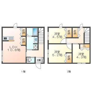 3LDK 間取り図