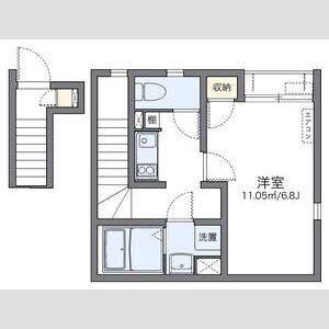 1K 間取り図
