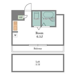 ワンルーム 間取り図