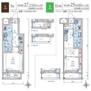 1DK 間取り図