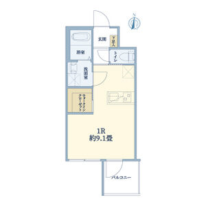 ワンルーム 間取り図