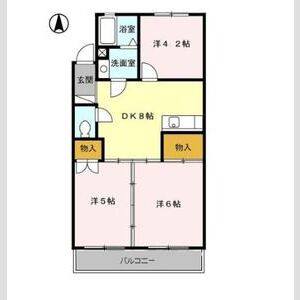 3DK 間取り図