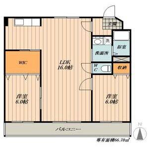 2LDK 間取り図