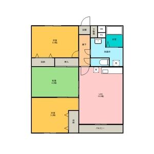 3LDK 間取り図