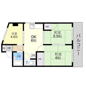 3DK 間取り図