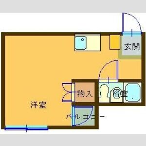 ワンルーム 間取り図