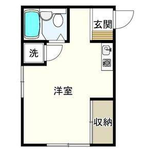 ワンルーム 間取り図