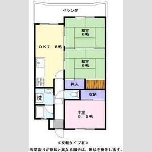 3DK 間取り図