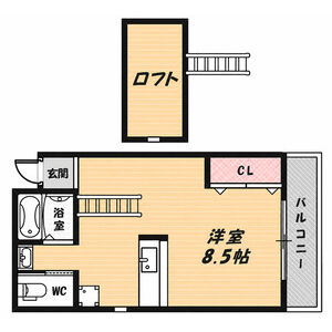 ワンルーム 間取り図