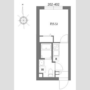 1K 間取り図