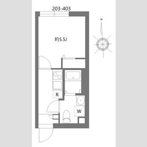 1K 間取り図