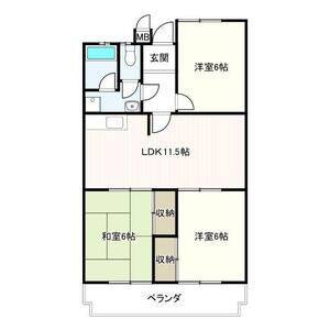 3LDK 間取り図