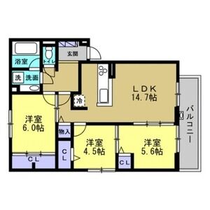 3LDK 間取り図