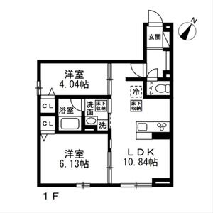 2LDK 間取り図