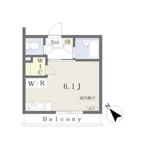 ワンルーム 間取り図