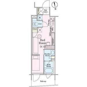 ワンルーム 間取り図