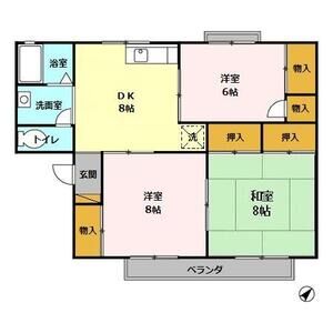 3DK 間取り図